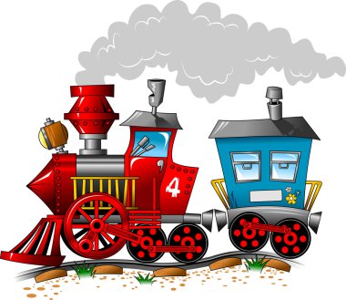 Red engine clipart