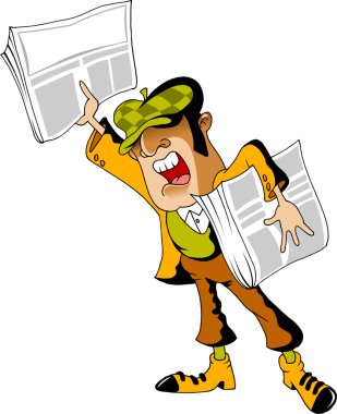 Paperboy; clipart