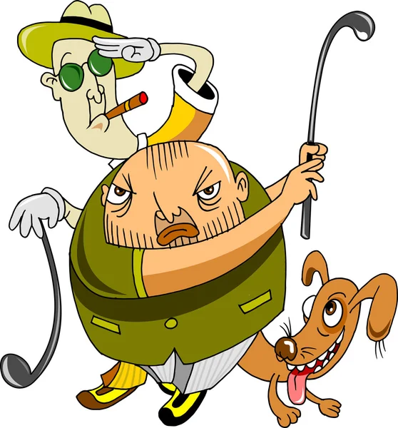 Golfeurs — Image vectorielle
