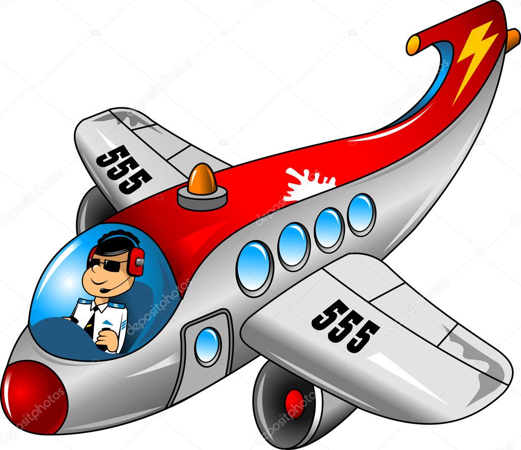 Funny pilot Stock Vector Image by ©sababa66 #10702710
