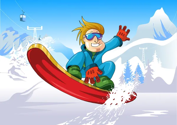 Snowboard — Image vectorielle
