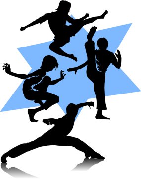 Kung fu star clipart
