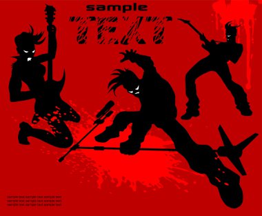 Demons rock clipart