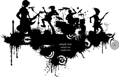 Rock girls clipart