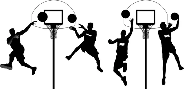 Treinamento de basquete — Vetor de Stock