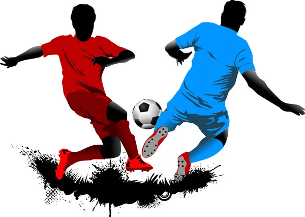 Frappe de football — Image vectorielle