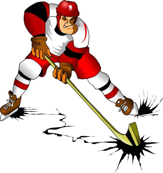 Hockey super star — Image vectorielle