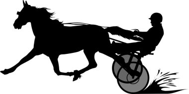 At the racetrack clipart