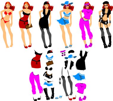 Fashion monger clipart