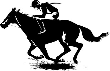 Young rider clipart