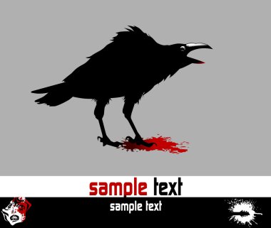 Visit to the crow clipart