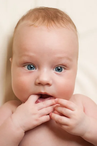Πορτρέτο του αξιολάτρευτο μωρό αγόρι — Φωτογραφία Αρχείου