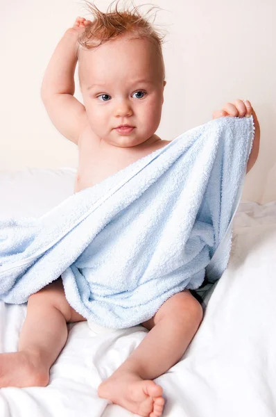 Bebê limpo após o banho — Fotografia de Stock