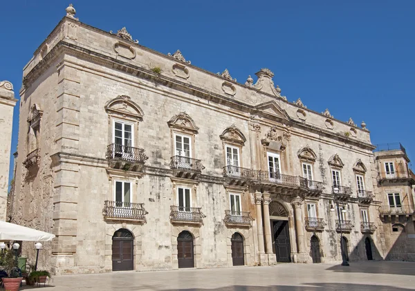 Barokk épület a siracusa Szicília-Olaszország — Stock Fotó