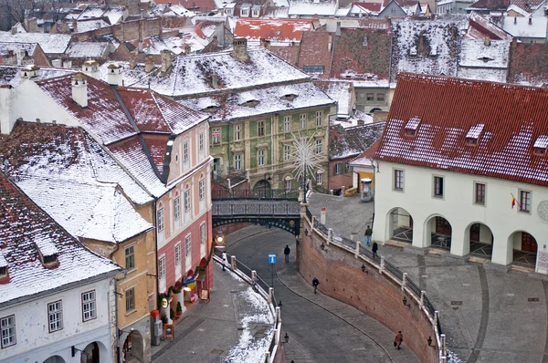 Sibiu içinde kış — Stok fotoğraf