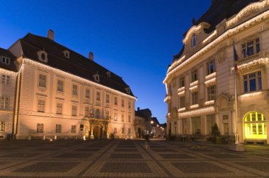 Brukenthal palace museum in Sibiu clipart