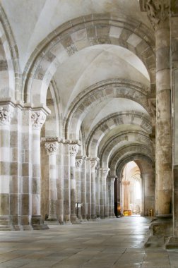 Church of Vezelay in France clipart