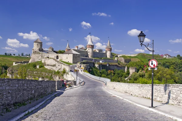 Красивый средневековый замок на Украине — стоковое фото