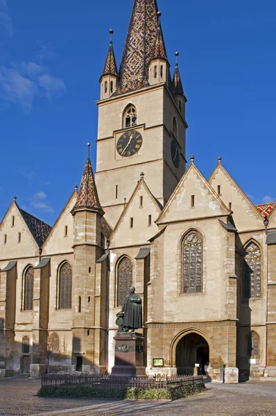 Gotycka katedra w Sibiu — Zdjęcie stockowe