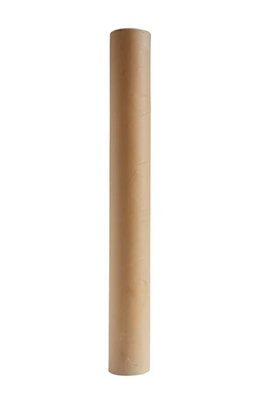 Correio de papelão marrom ou tubo de correio — Fotografia de Stock