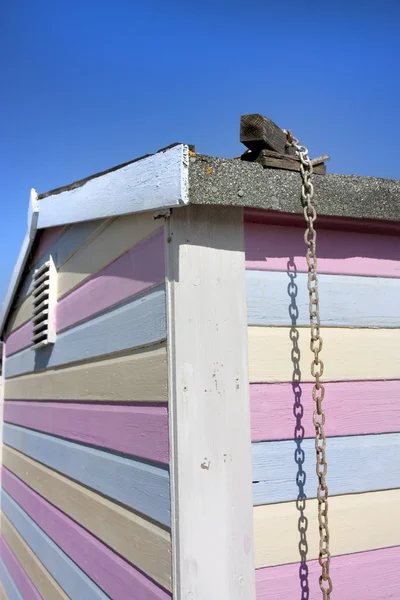 Close up of colourfiul shed or beach hut — Stock Photo, Image