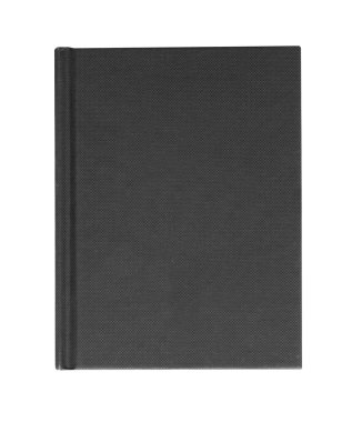 Black hardback casebound book clipart