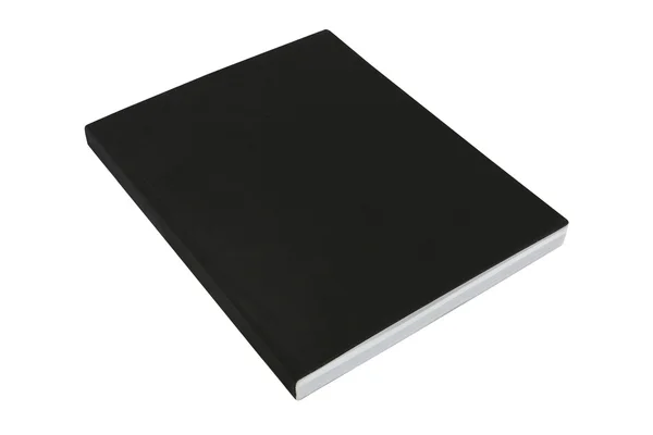 Schwarzes weich gebundenes großes Buch — Stockfoto