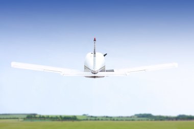 Small plane taking off clipart