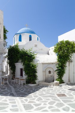 Typical small street in a Greece clipart