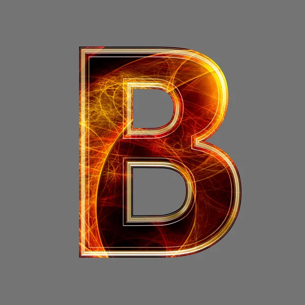 3d abstract and futuristic letter - B — Stock Photo, Image