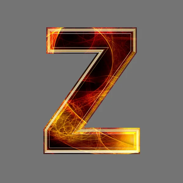 3d abstract and futuristic letter - Z — Stock Photo, Image