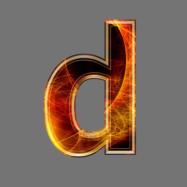 3d Мбаппе и футуристическая буква - D — стоковое фото