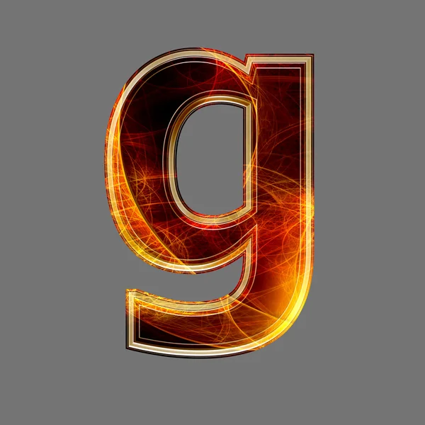 3d abstract and futuristic letter - G — Stock Photo, Image