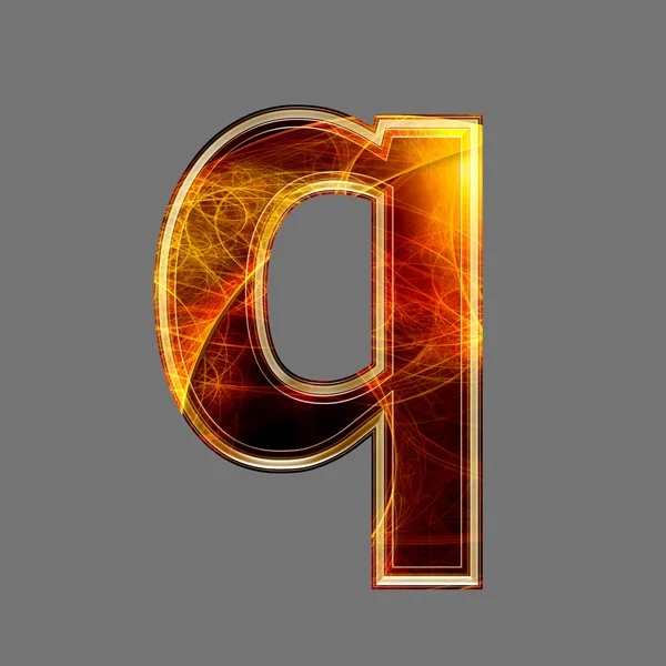 3d Мбаппе и футуристическая буква - Q — стоковое фото