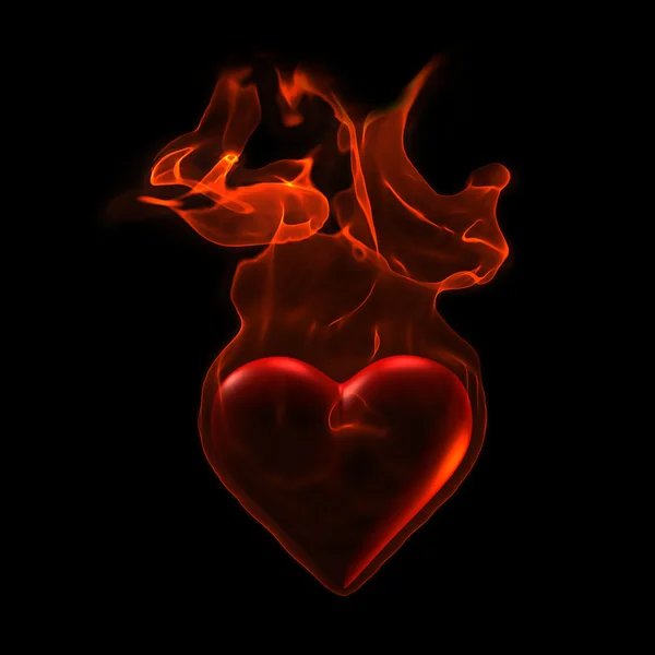 Ардентичное сердце — стоковое фото