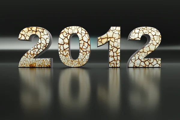 3D новий рік 2012 — стокове фото