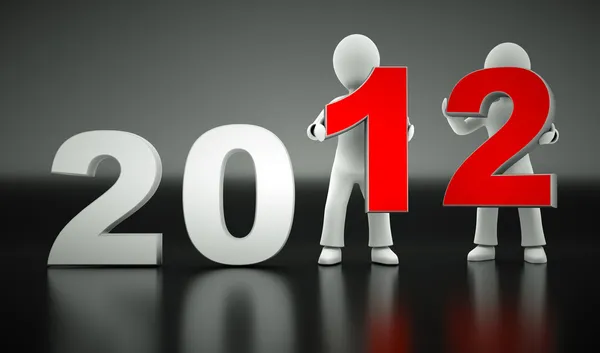 Третий новый 2012 год — стоковое фото