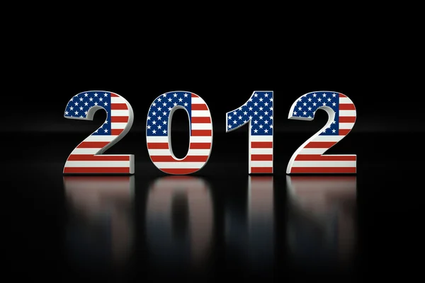 stock image 3d new year 2012