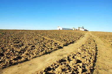 Abandoned farm at Portugal clipart