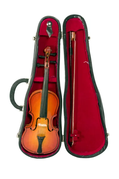 Vintage violin isolerade — Stockfoto