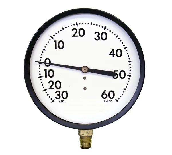 Vacuum pressure gauge — Stock Photo, Image