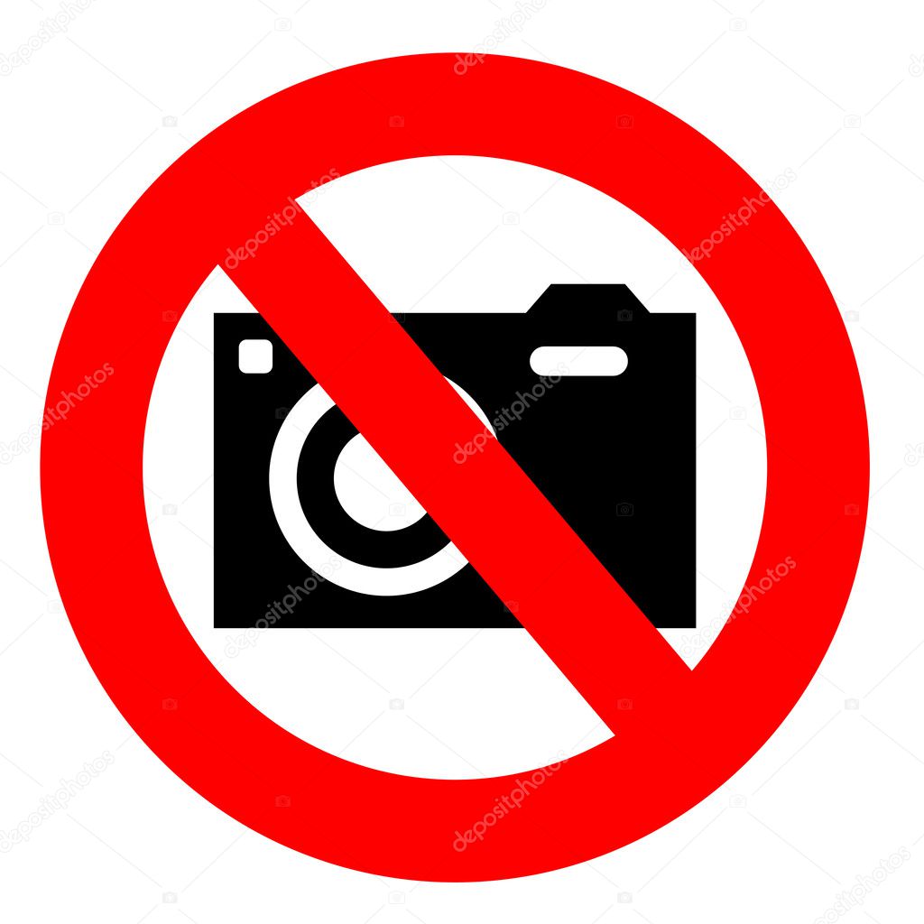 No camera sign