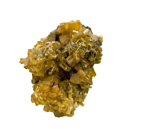 Wulfenite crystal isolated — Stock Photo, Image