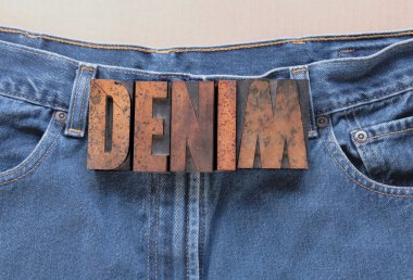 denim kot üzerinde eski ağaç türü