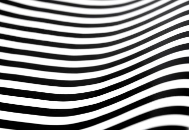 Curving black and white stripes clipart