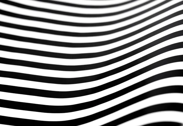 Rayures courbes noir et blanc — Photo