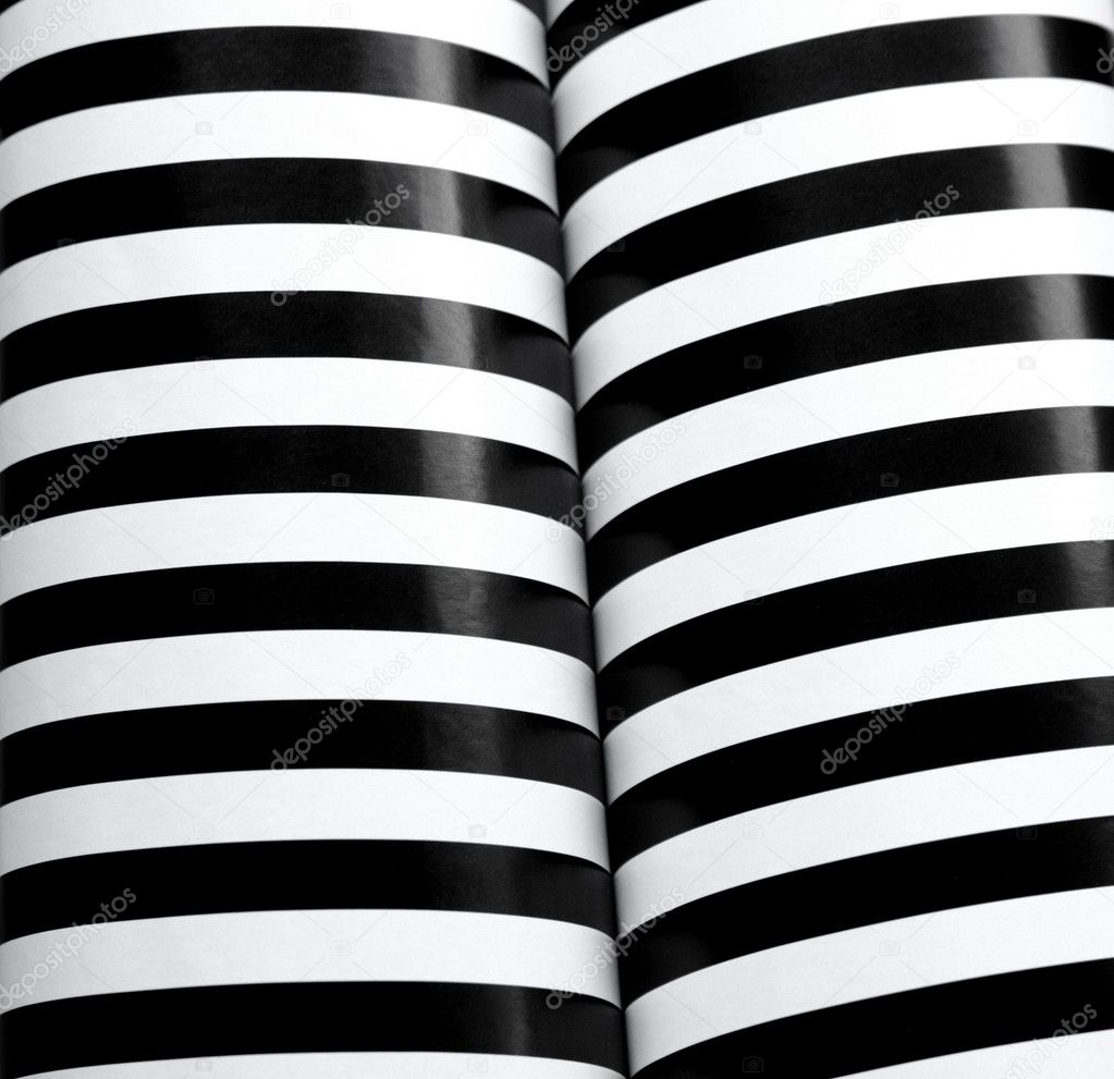 Black and white stripes rolled