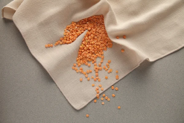 Lentils with copy space — Stock Photo, Image