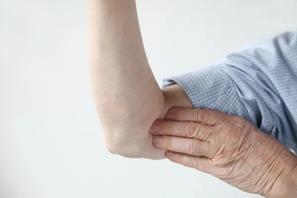 Smärta i övre arm — Stockfoto