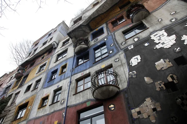 Hundertwasser house, Wiedeń, austria — Zdjęcie stockowe